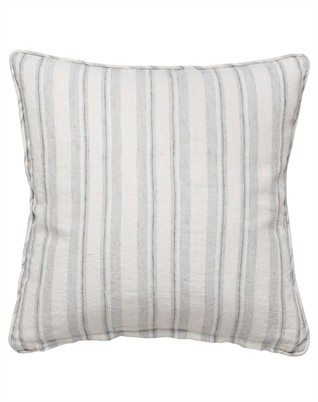 Lilly Stripe Linen Kissen - Stream - 50 x 50 Cm