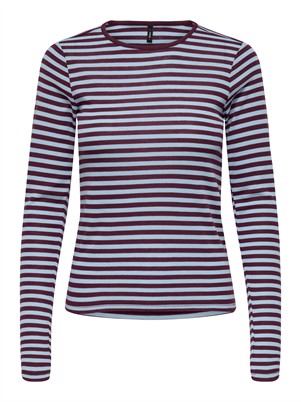 ONLElli Rib Langarmshirt - Salsa/Parfait