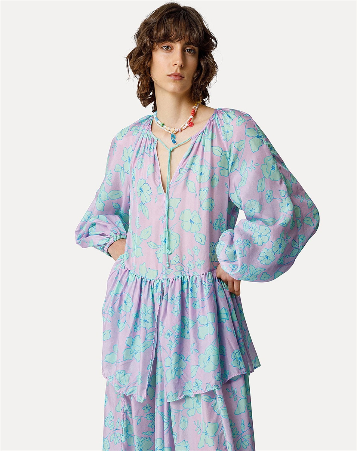 "True Colors" Habotai Seidenkleid