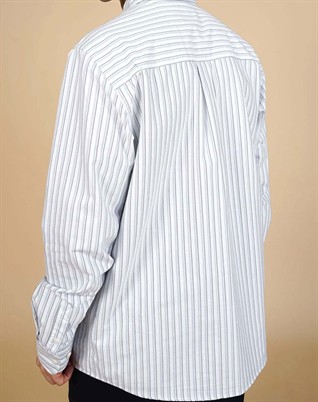 Elsk - Oxford Mens BD Skjorte - White/Navy/Blue